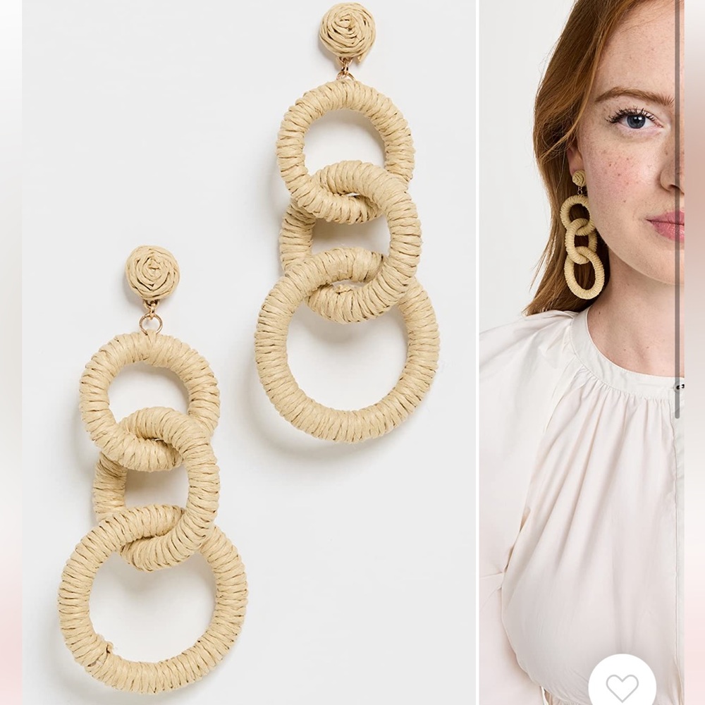 SHASHI Kamalei earring Ivory NWT